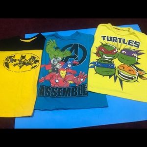 Collection of Superhero Graphic Tees